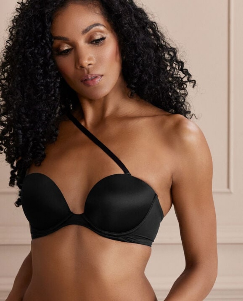 Bras La Senza Strapless Push Up Mujer Negras | bYtAemEf